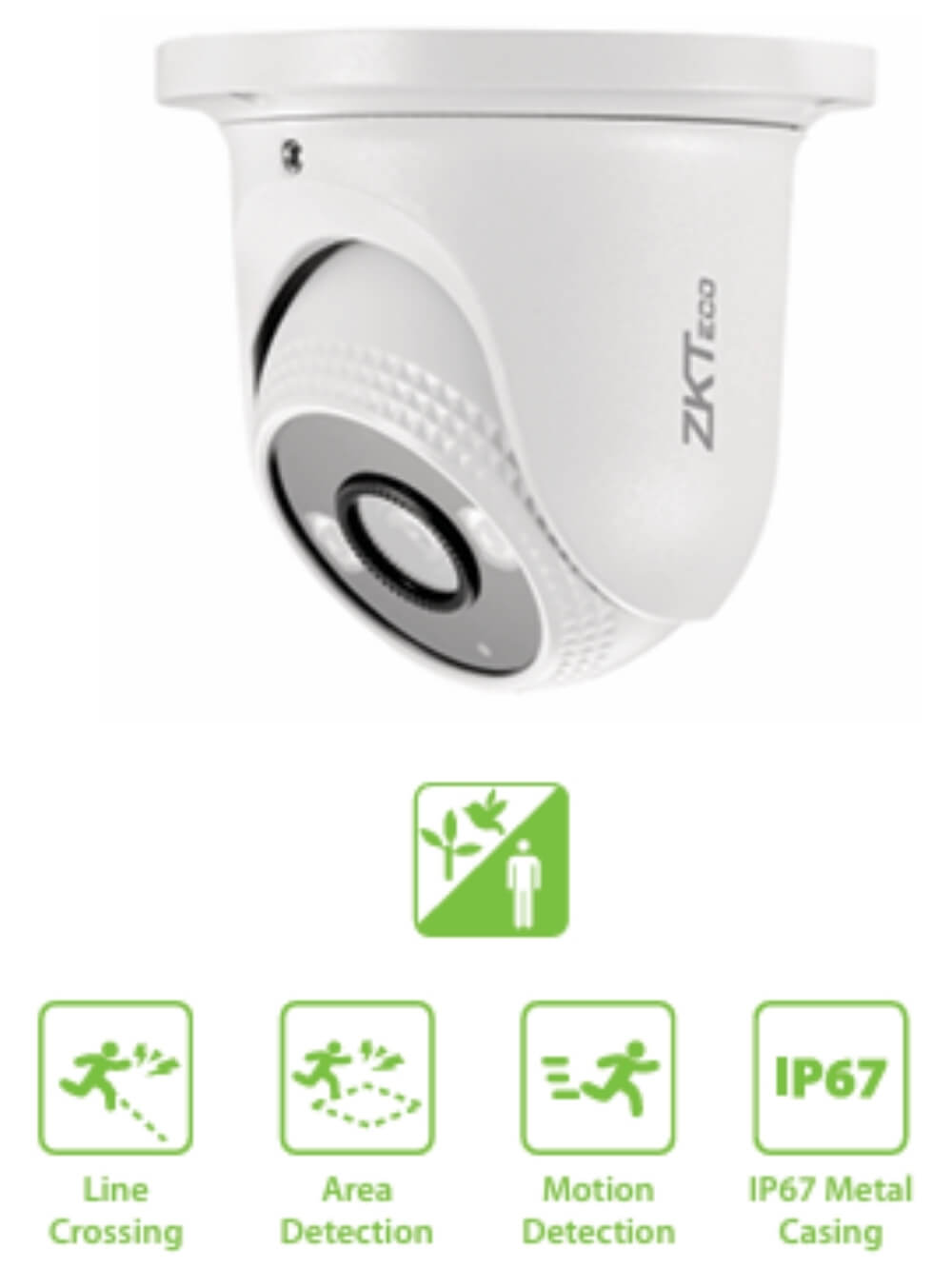 Cámara con Analiticas IP Domo 4MP 30m Full Color BioSense 2 camara con microfono 1 (1)