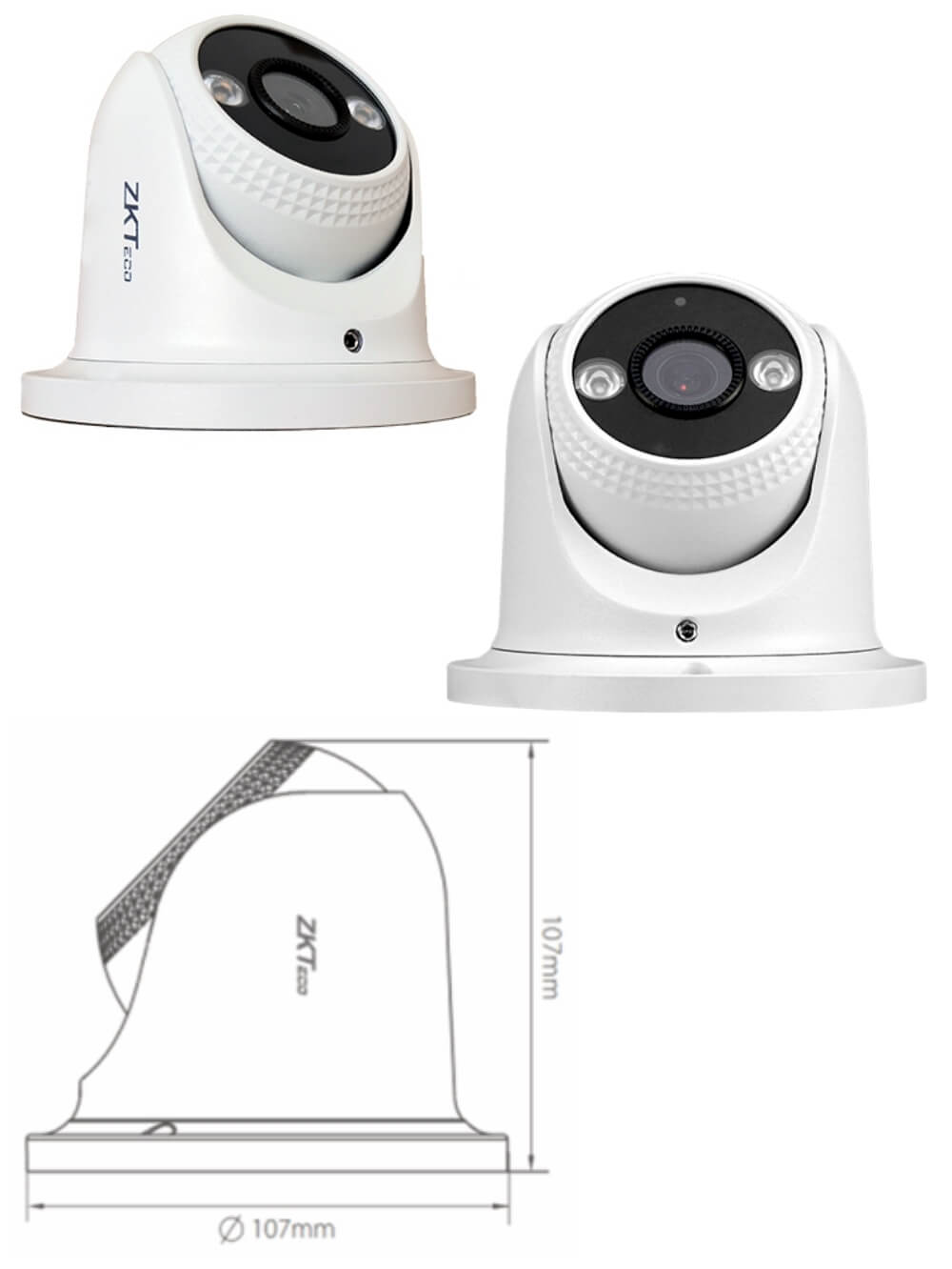 Cámara con Analiticas IP Domo 4MP 30m Full Color BioSense 6 deteccion de intrusion (1)